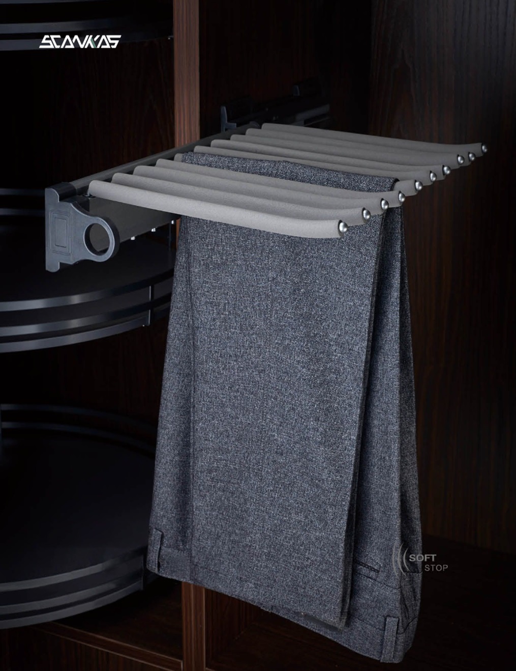 PRONGED PANTS RACK