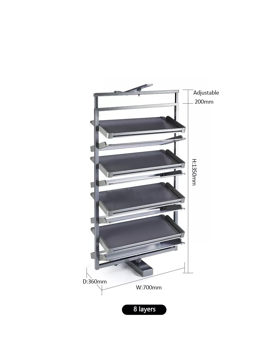 360 REVOLVING SHOE DISPLAY - 8 LAYERS