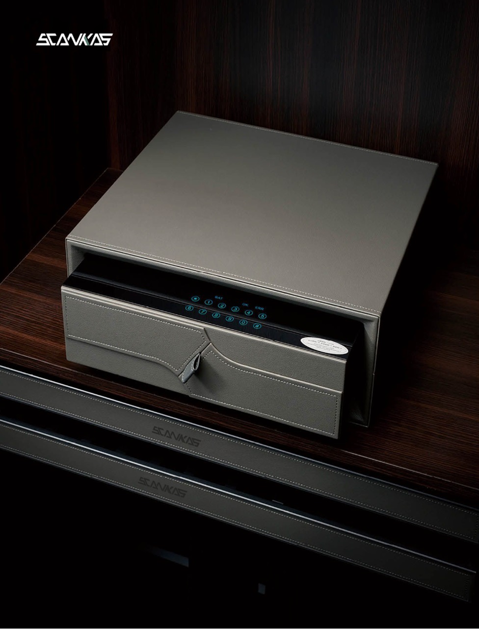 FAUX LEATHER SINGLE ENCRYPTED DRAWER