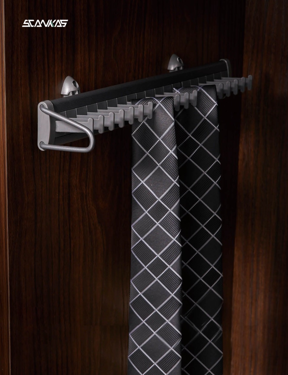 MOUNTED TIE RACK